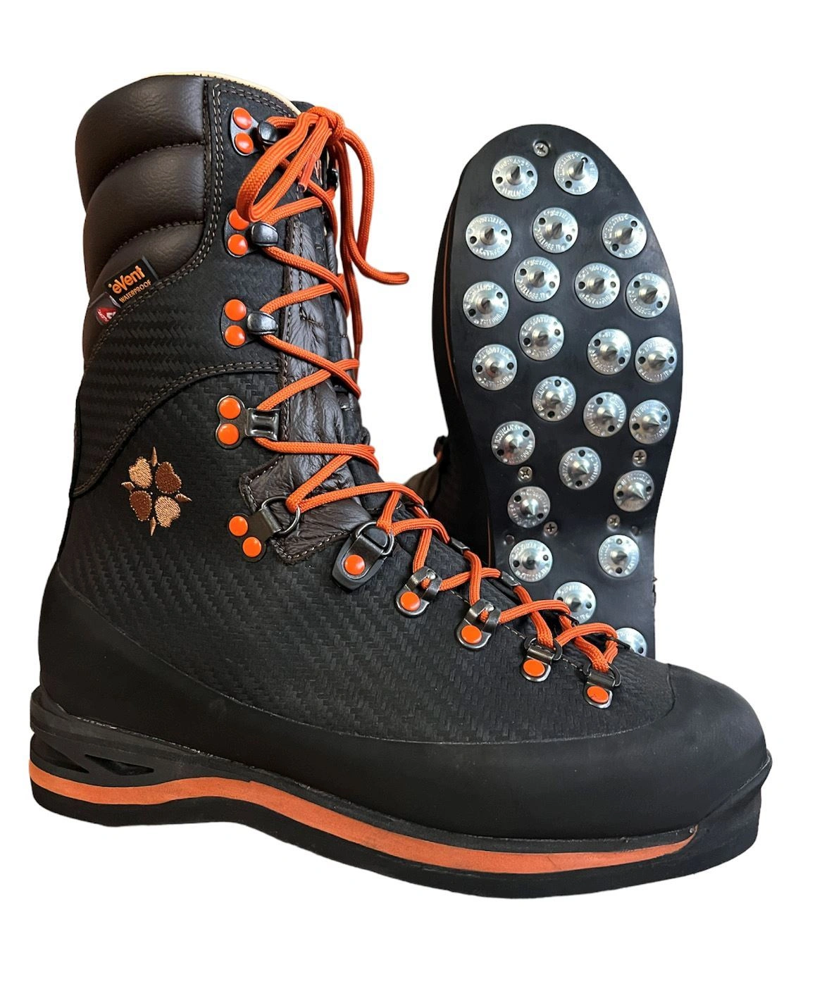 Grizzly Tough: 10-Inch Calk Soles - No-Nonsense Plain Toe Boots for the Wild West!